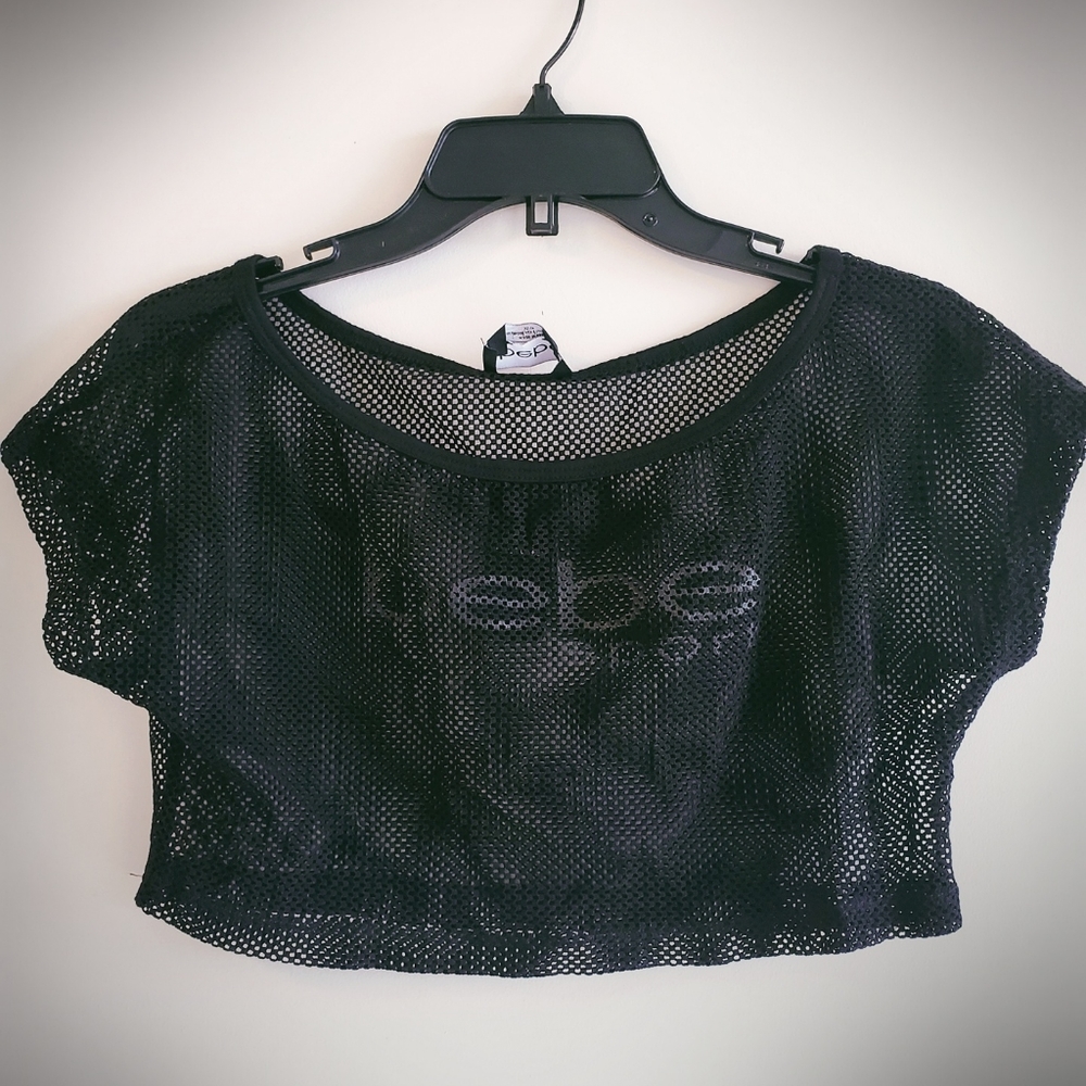 Bebe Sport mesh crop top